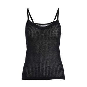 Minnie Rose Cashmere/Silk Cami in Black.